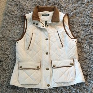 Ralph Lauren White quilted Vest